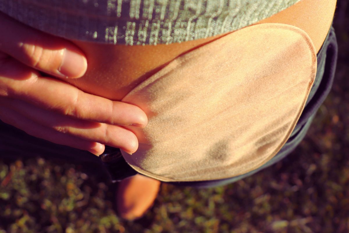 undigested food in stoma